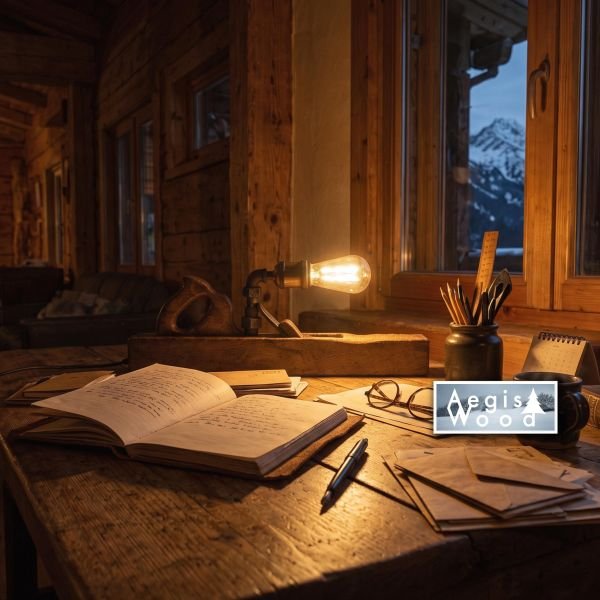 Lampe style vintage – faite avec une ancienne varlope de menuisier et ampoule Edison Déco Chalet Savoie, H 20,5cm x L 53cm x P 6 cm