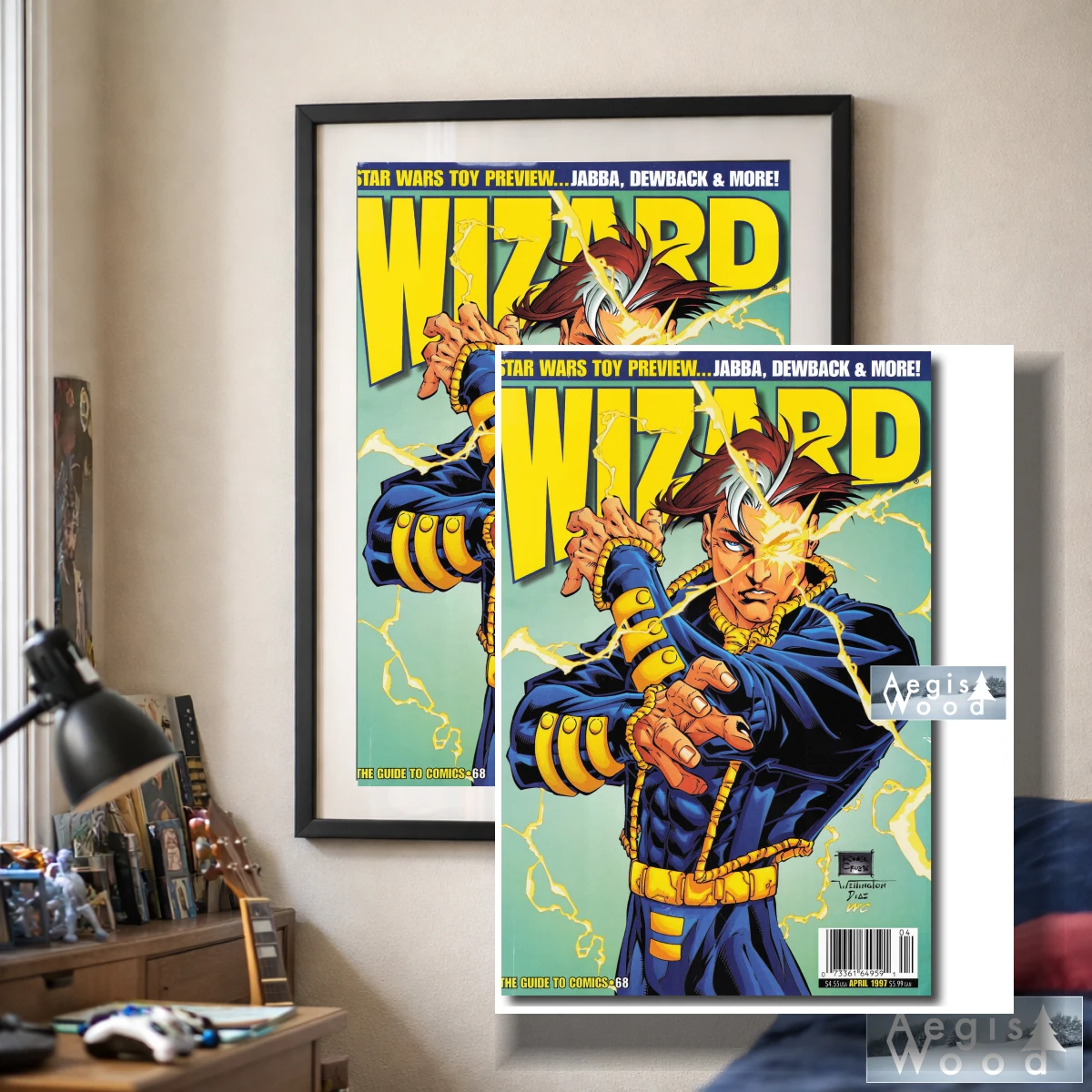 Affiche déco Wizard n°68 – couverture comics avril 1997