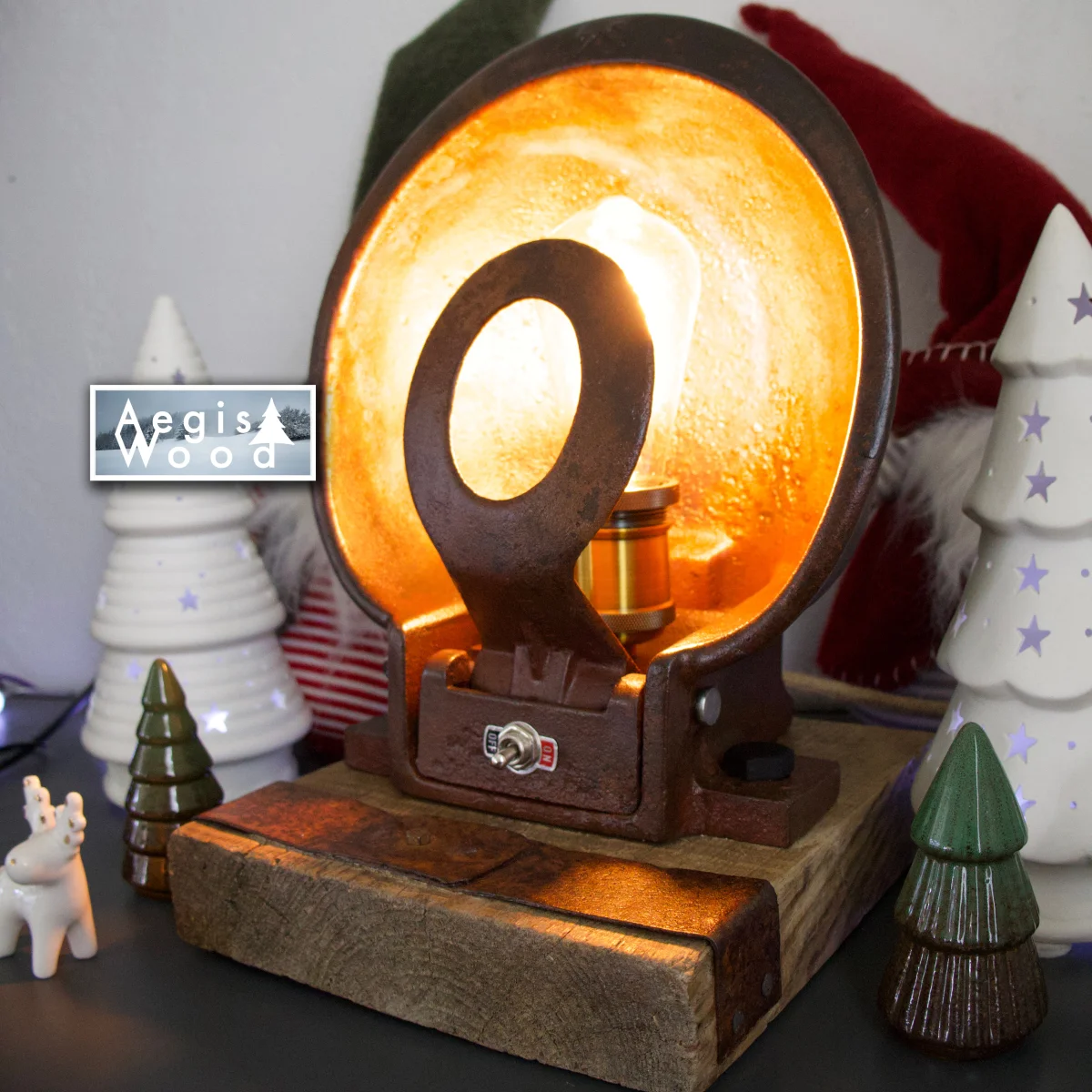 Lampe abreuvoir à vache, ampoule Édison à filament 