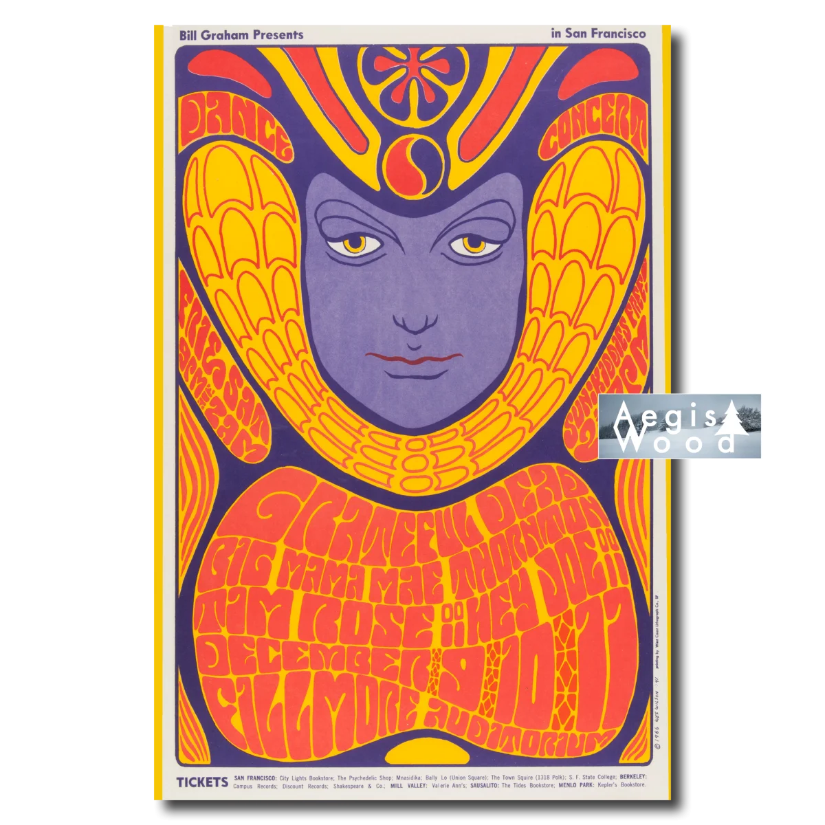 Affiche Psychedelic Nights at the Fillmore