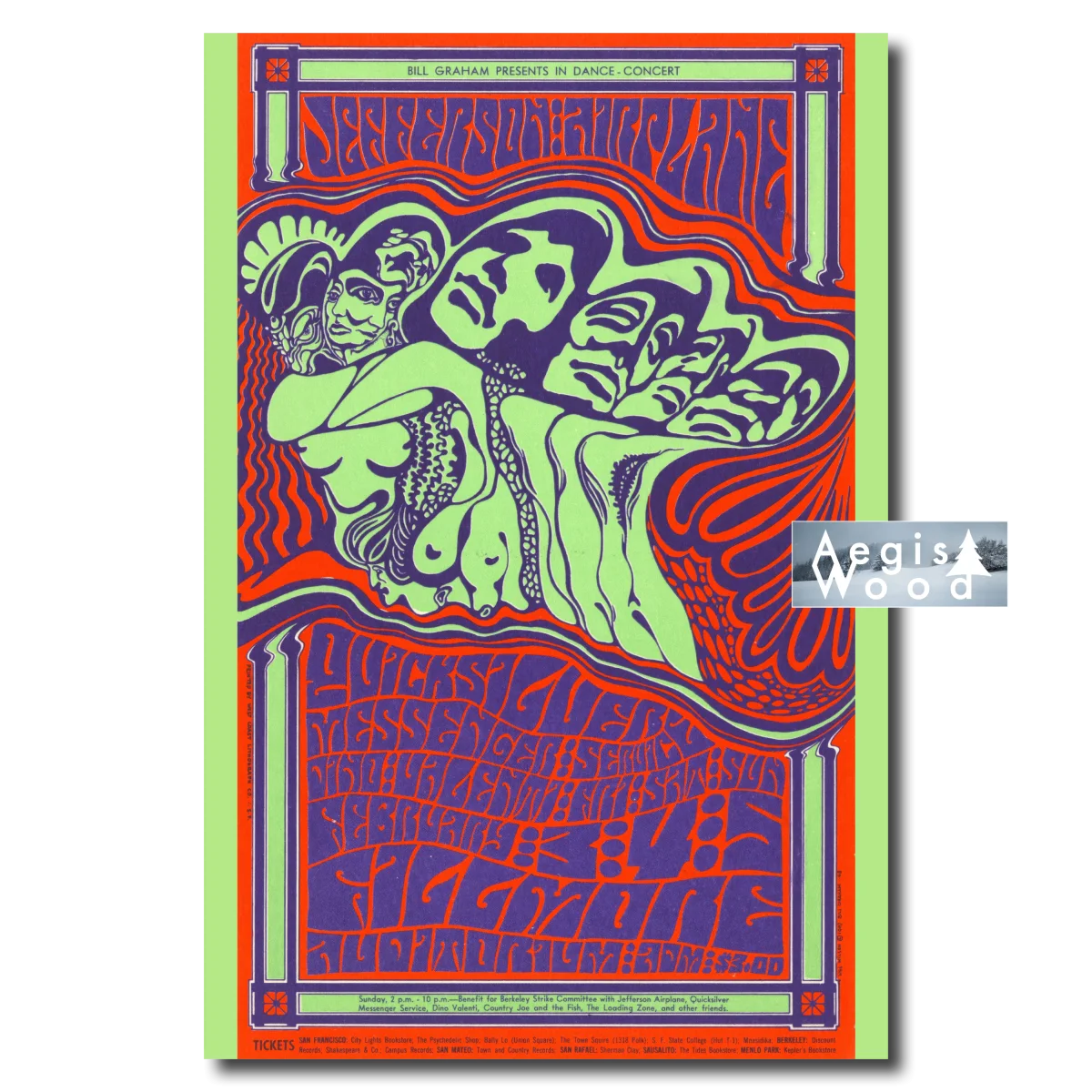 Affiche Bill Graham Presents : Le Psychedelic Trip de San Francisco, 1967