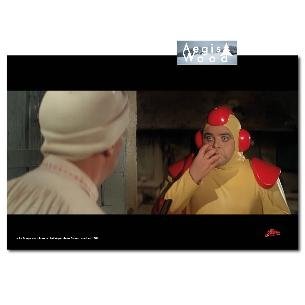 Affiche tirée du film La Soupe aux choux - Girault 1981 - Louis de Funès et l'extraterrestre