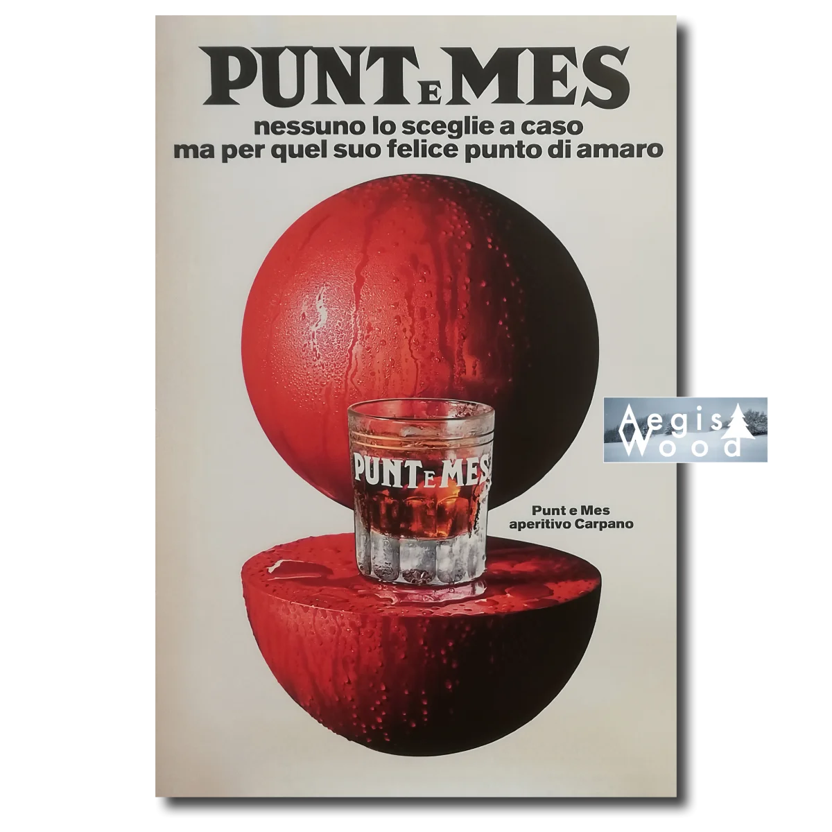 Affiche (reproduction) Punt e Mes Carpano - Armando Testa 1974, nessuno lo sceglie a caso