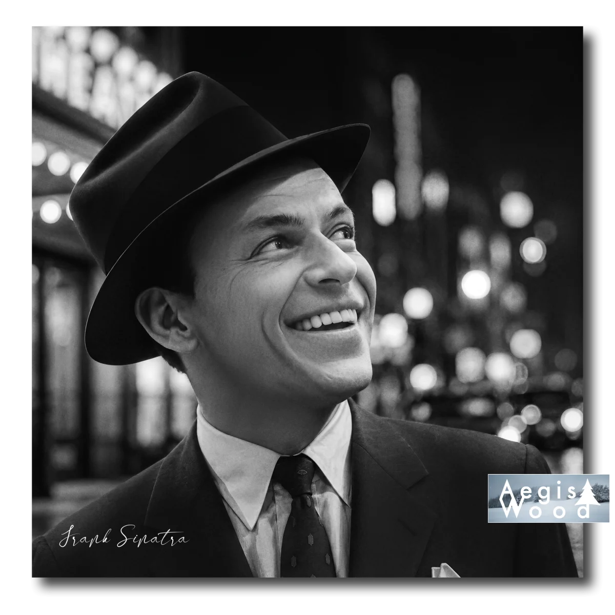 Affiche de Frank Sinatra à New York - Portrait iconique du crooner légendaire