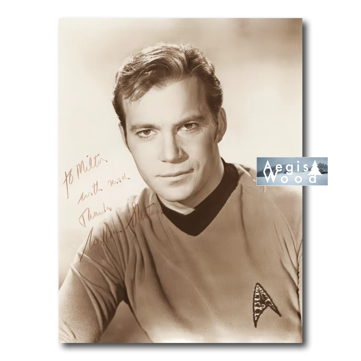 Affiche (reproduction) de William Shatner en Captain Kirk - Star Trek 1960