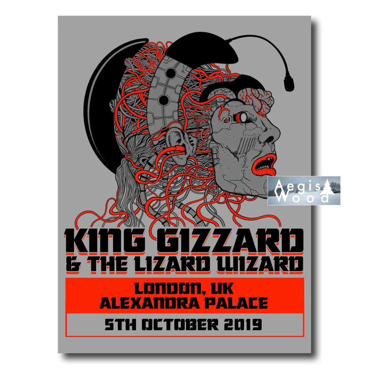 Affiche (reproduction) King Gizzard & The Lizard Wizard - Alexandra Palace London 2019, Jason Galea