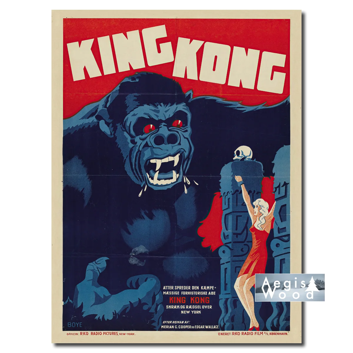 Affiche (reproduction) de King Kong (1933)