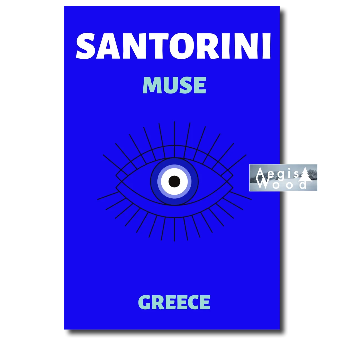 Affiche (reproduction) de Santorini, Grèce (XXe siècle)