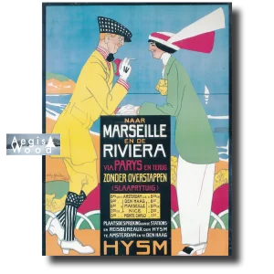Affiche (reproduction) Marseille Vers la Côte d’Azur sans un seul changement de train !