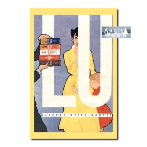 Affiche Lefèvre-Utile (LU) : L'Élégance Moderne et l'Assortiment (Années 1950) (reproduction)