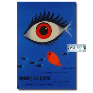 Affiche (reproduction) Błękitny kontynent - Wiktor Górka, 1958, film Folco Quilici