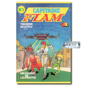 Affiche (reproduction) Capitaine Flam N°1 - Journal TF1 1981, ton héros de la télé