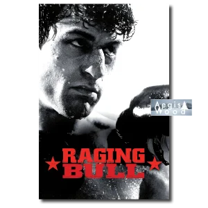 Affiche du film Raging Bull - Scorsese 1980 - De Niro en noir et blanc par Kunio Hagio