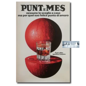 Affiche (reproduction) Punt e Mes Carpano - Armando Testa 1974, nessuno lo sceglie a caso