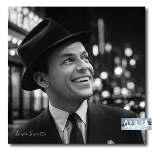 Affiche de Frank Sinatra à New York - Portrait iconique du crooner légendaire
