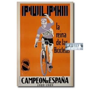 Affiche (reproduction) Pulphi Campeon de España - Brocona 1929, vélo course cyclisme Espagne