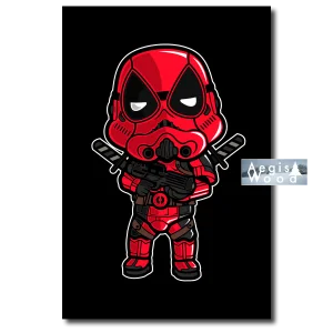 Affiche style dessin animé Deadtrooper. Star Wars