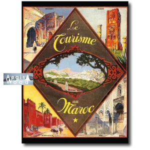 Affiche (reproduction) Le Tourisme au Maroc - Villes impériales Meknes Rabat Marrakech Fez, époque c