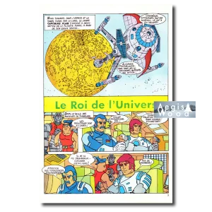Affiche (reproduction) — Capitaine Flam « Le Roi de l'Univers », planche de bande dessinée, 1981