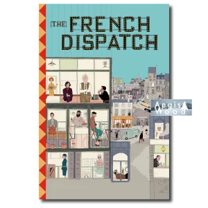 Affiche (reproduction) — The French Dispatch, film de Wes Anderson, affiche illustrée, 2021