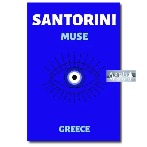 Affiche (reproduction) de Santorini, Grèce