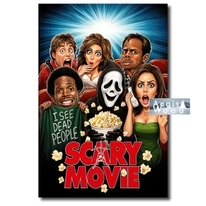 Affiche — caricature affiche du film "Scary Movie" Illustration Parodique