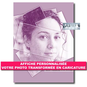 Affiche personnalisée d'après votre photo : style multi cadres