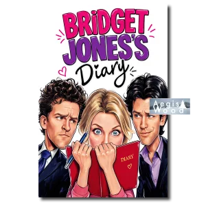 Affiche — caricature affiche du film "2001 Bridget Jones's Diary" Illustration Parodique