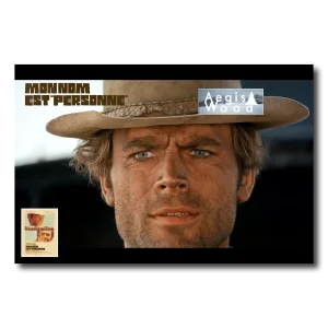 Affiche (reproduction ) d'une scène du film "Mon Nom est Personne" - Terence Hill